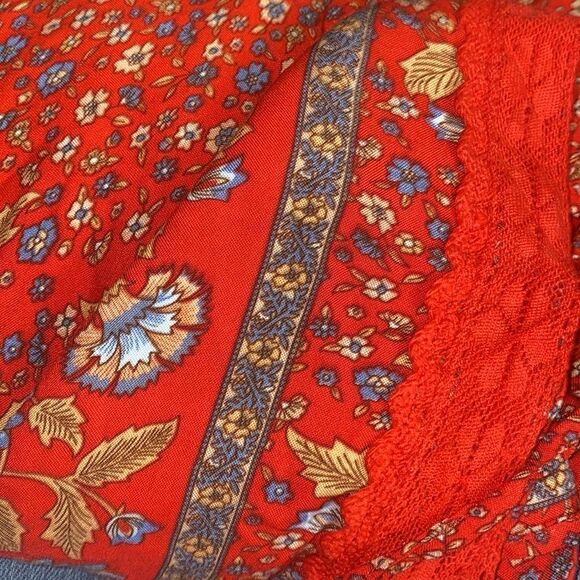 ✨
Cherry Red Floral BOHO Deep V Neck Tassel Tie Low Back Tunic Mini Dress✨ - Picture 10 of 10